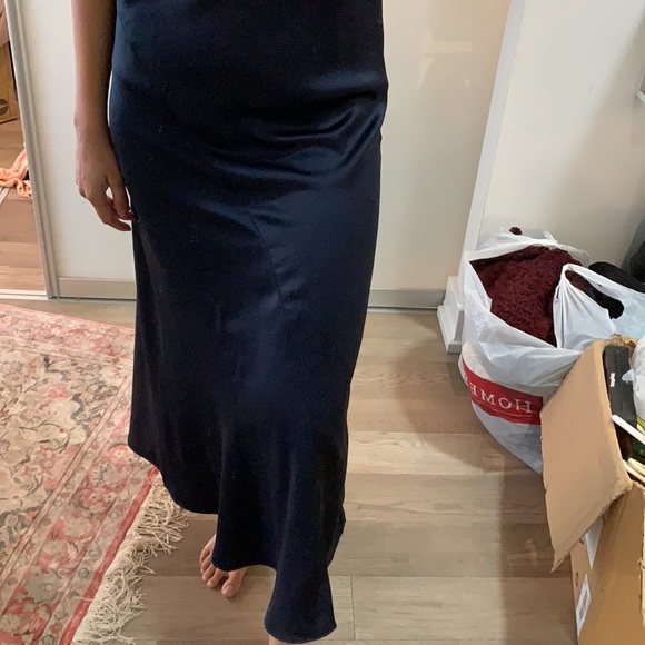 Navy slip dress - Picture 4 of 4